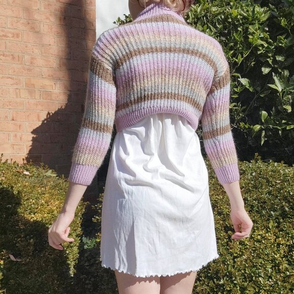 ₊˚ .❀⋆ OshKosh B'gosh multicolor cropped turtleneck sweater ࿔*♡⊹ ࣪ ˖ - Picture 5 of 7